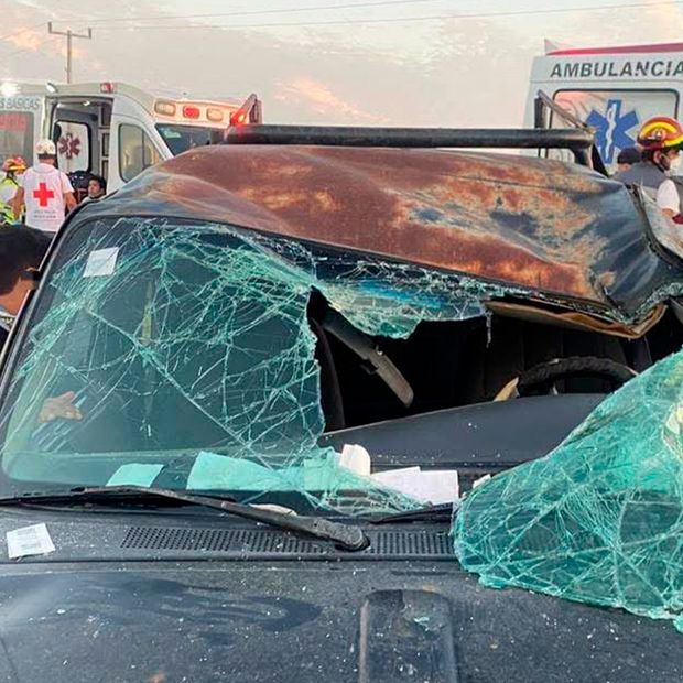 Accidente en Libramiento Estación Manuel-González Deja Cinco Personas Lesionadas